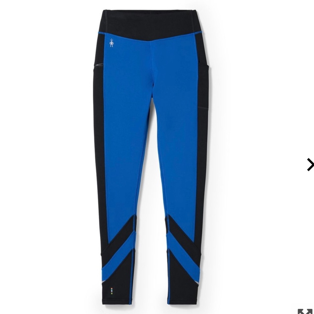 NWT Womens Smartwool sport fleece color block legging.